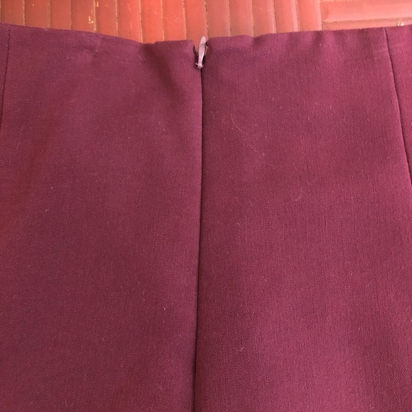 Rafaella Burgundy Skirt Size 8 - Picture 6 of 7